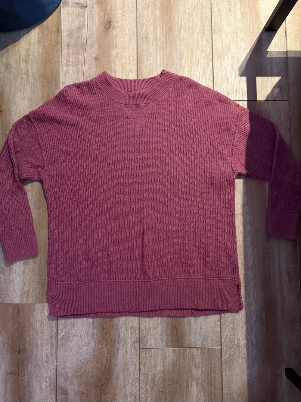 aerie Women's Crewneck Sweater in Berry Plum